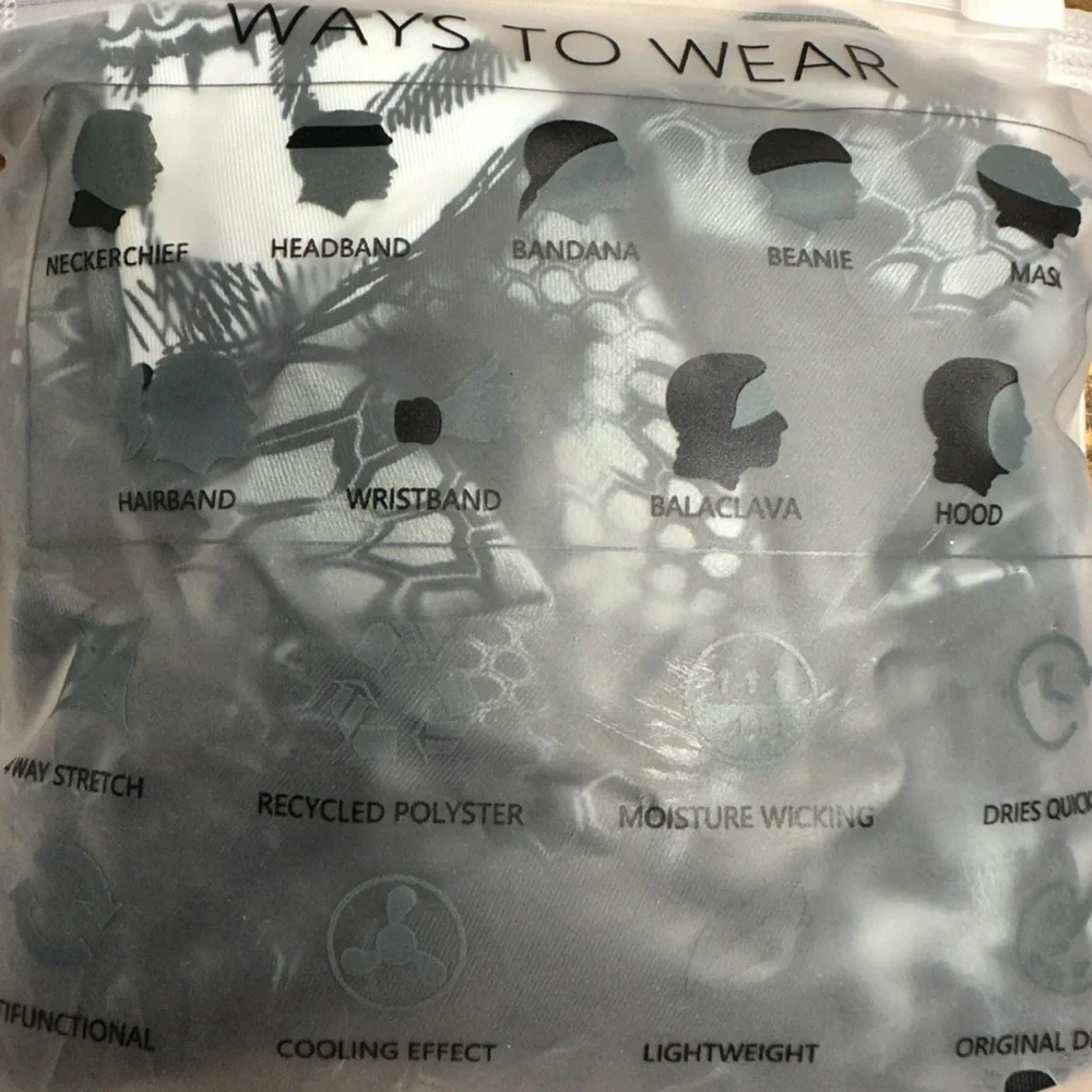 Doerix Skeleton Multi functional Headwear Neck Gaitor 2 Pack New
